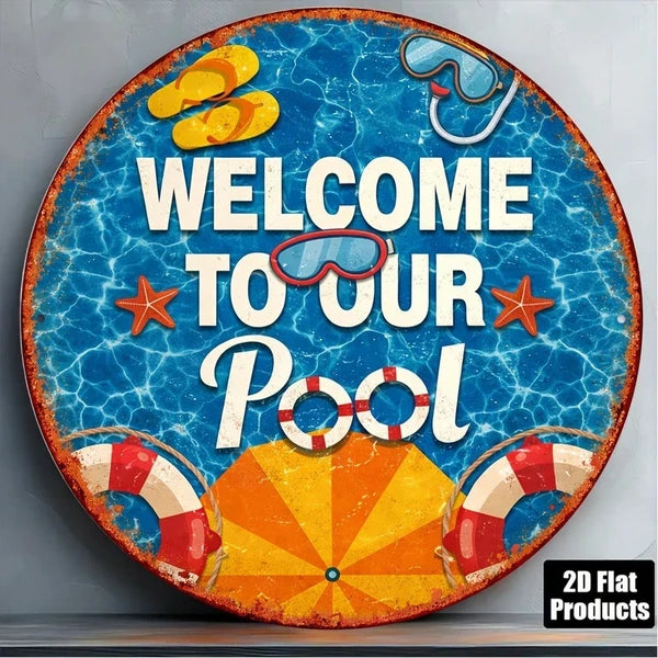 Metal Tin Wall Decoration Sign - 20 cm x 20 cm
