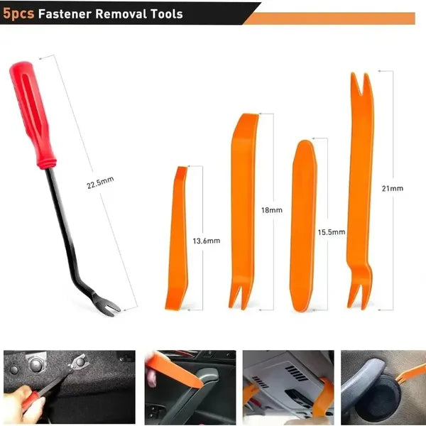 680pcs Car Bumper Clips Fastener Set - Universal Auto Retainer Kit with Removers & Storage Box