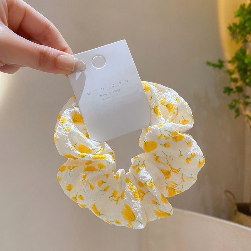 Summer Sweet Lace Scrunchie Hair Tie - Elegant Floral Hair Accessory
