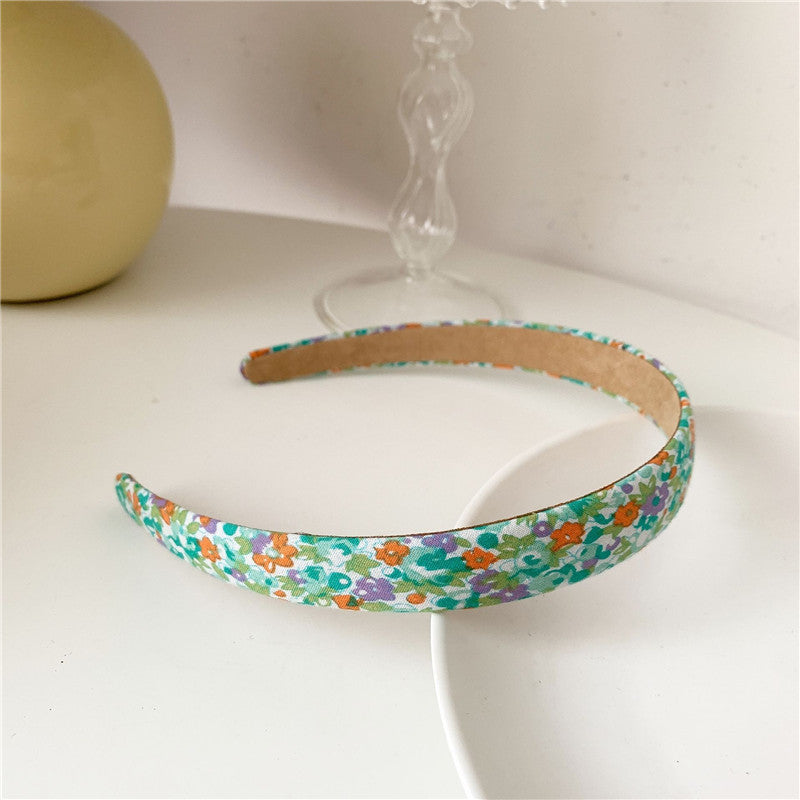 Plaid Flower Fabric Headband