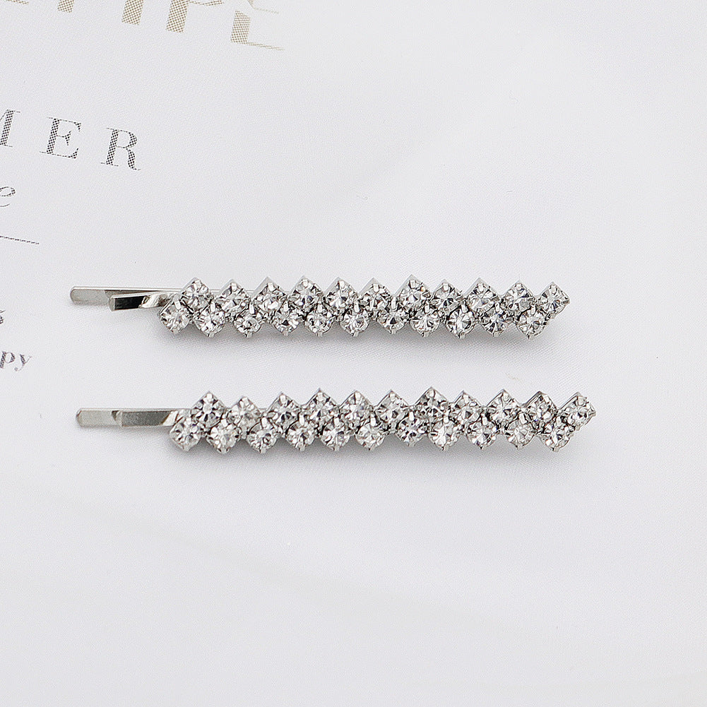 Rhinestone Hairpin Headdress for Women - Elegant Hair Accessory