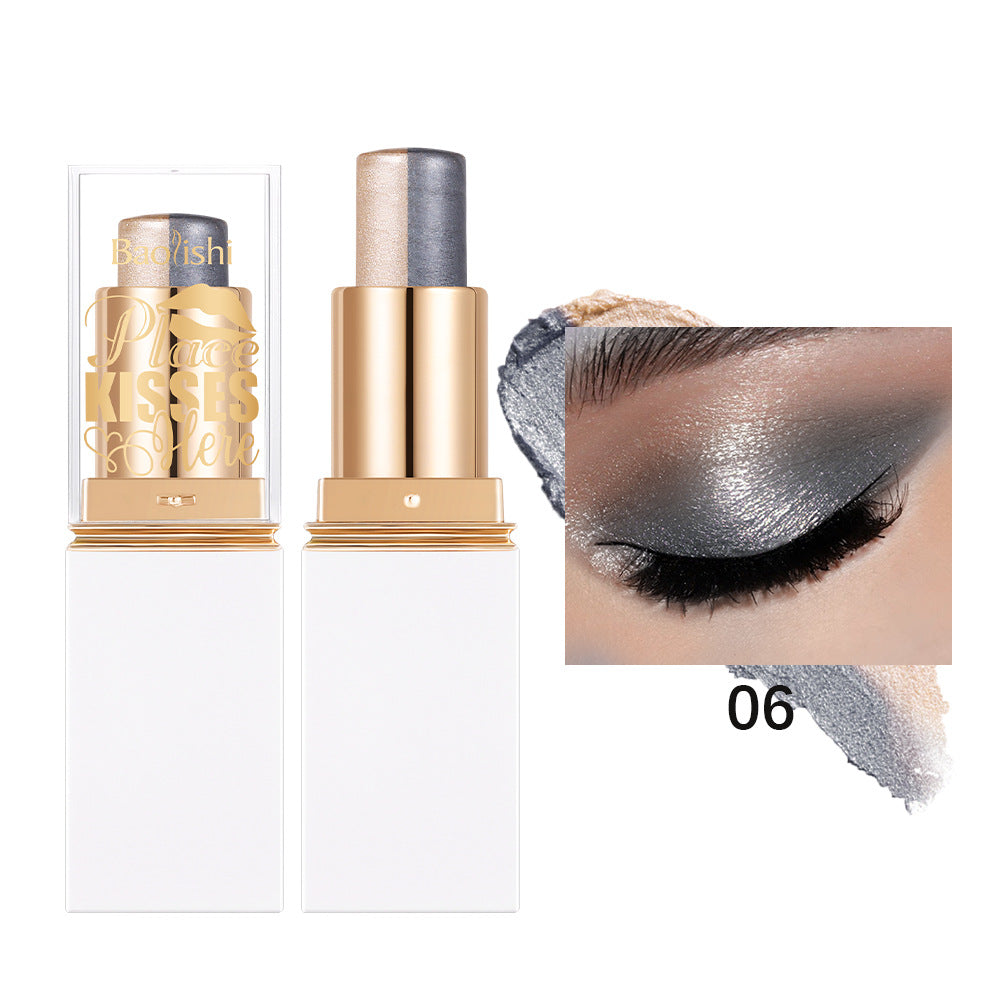 Six-Color Pearlescent Eyeshadow Stick - Versatile Glitter Color Makeup