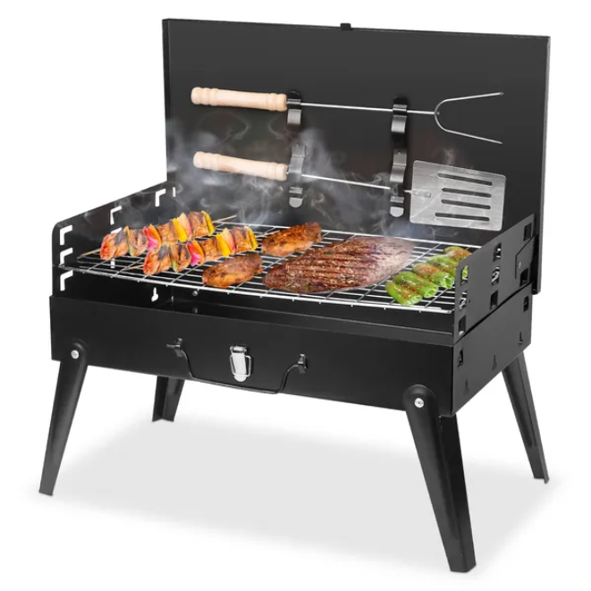 Portable Foldable Charcoal Grill - Outdoor Cooking