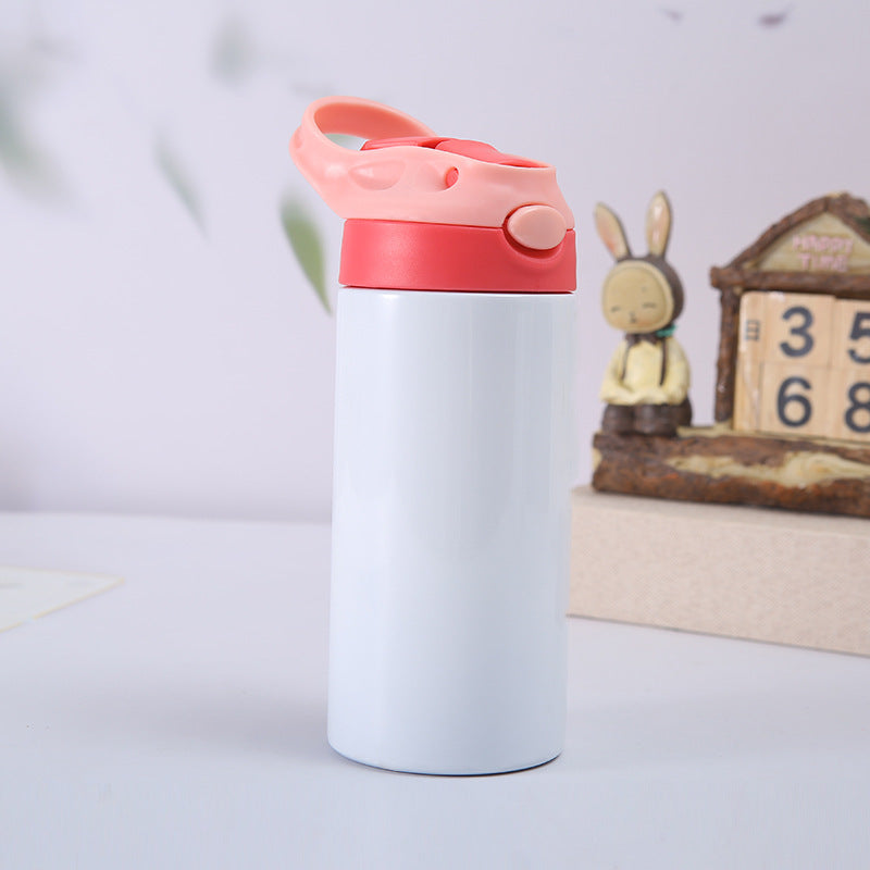 Children's Stainless Steel Insulated Sippy Cup with Cartoon Design, 400ml