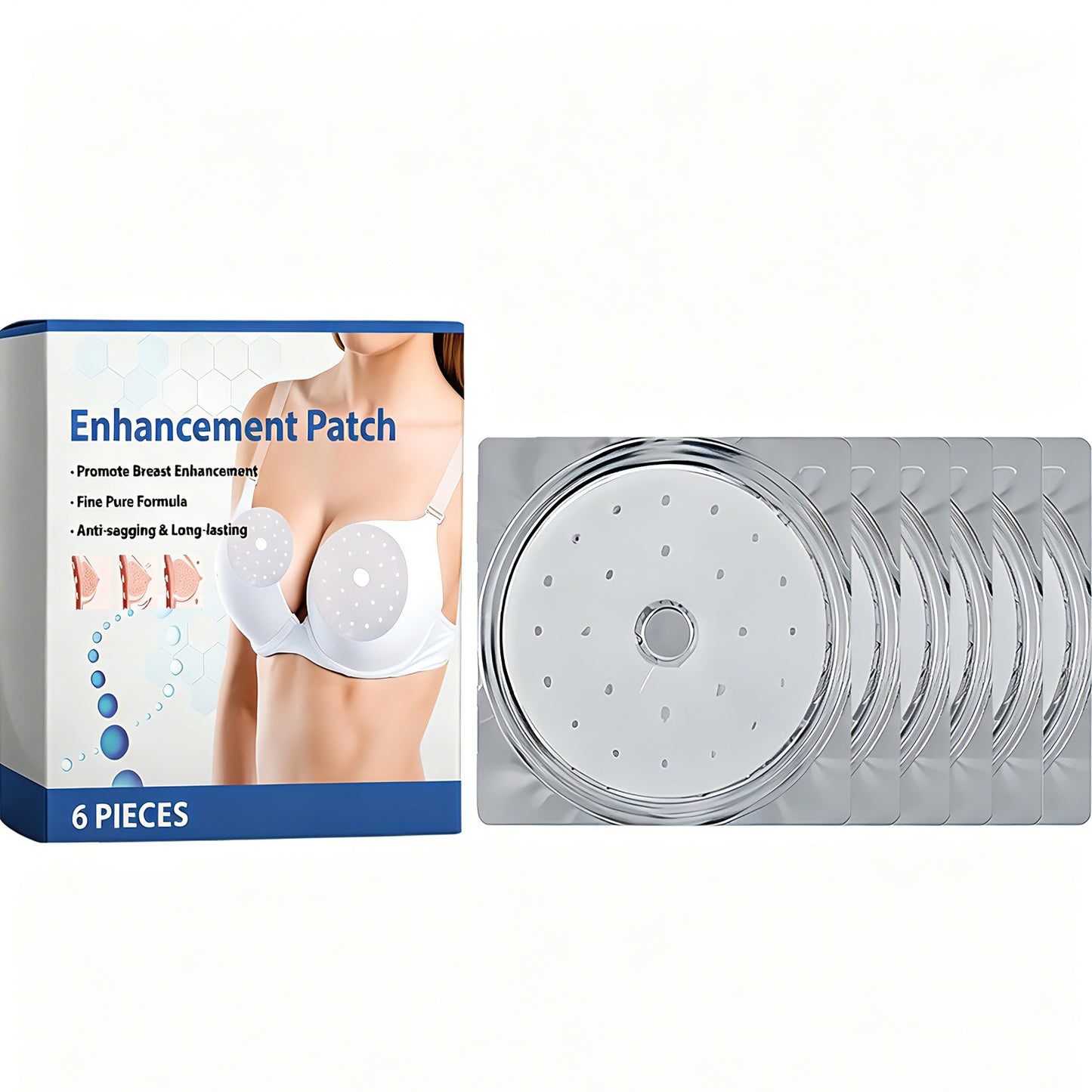 Breast Enhancement Patch - Firming & Lifting Chest Mask, 6 Pieces