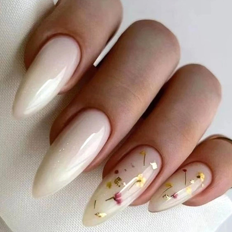 Starry Sky Nail Stickers with Glue - 24pc Gold Foil Set