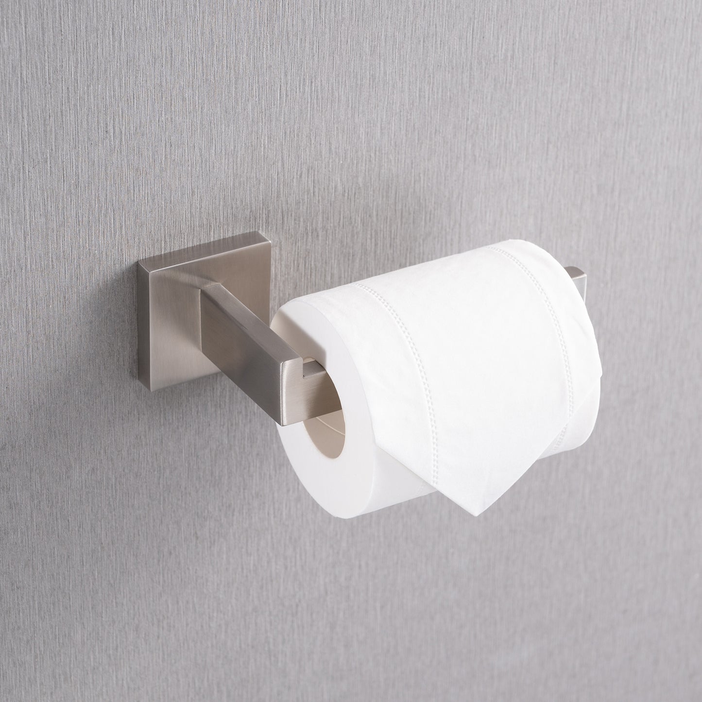 5-Piece Stainless Steel Bathroom Accessory Set - Brushed Nickel
