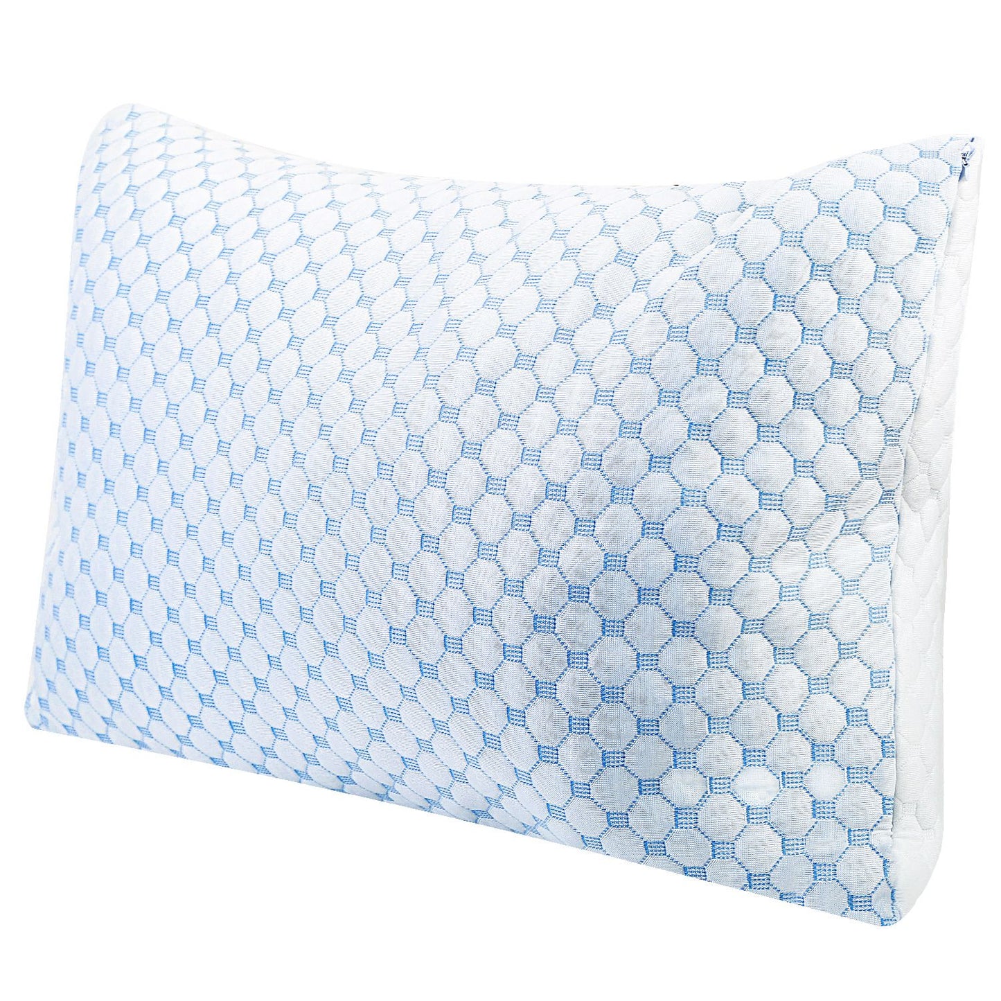Cooling Memory Foam Pillow - Gel Infused, Adjustable, Machine Washable