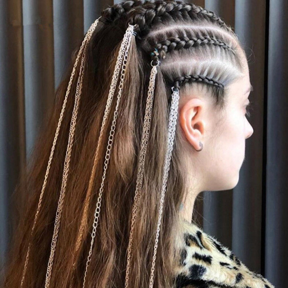 Braided Hair Chain Accessory – Unisex