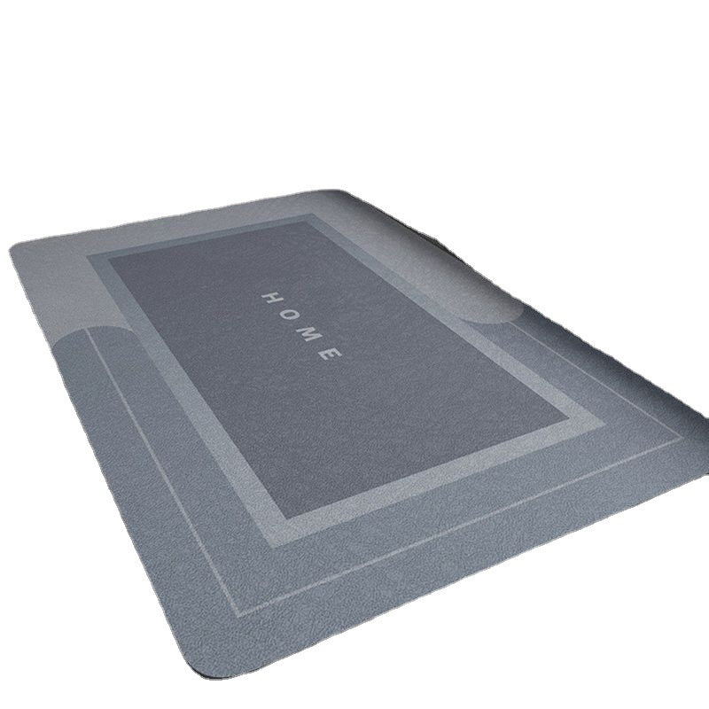Modern Non-Slip Diatom Ooze Bathroom Floor Mat - Absorbent & Stylish