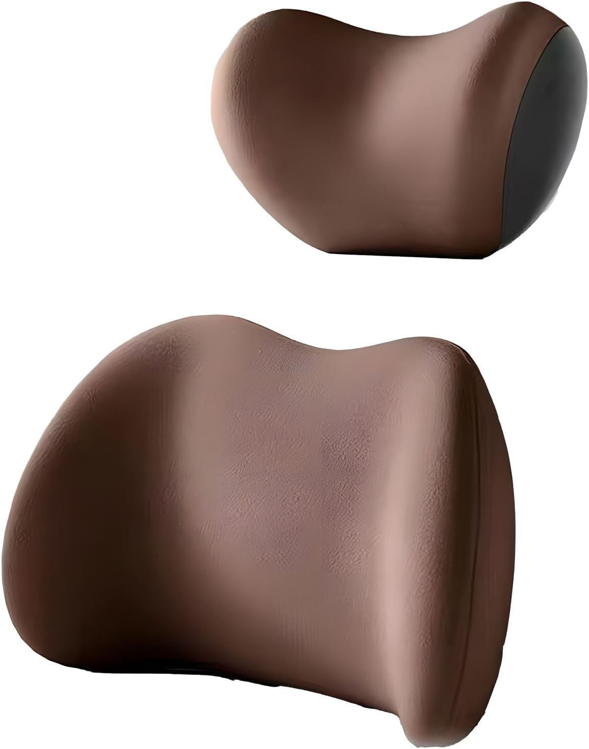 Universal Automotive Waist Cushion & Headrest Neck Support - Four Seasons Comfort