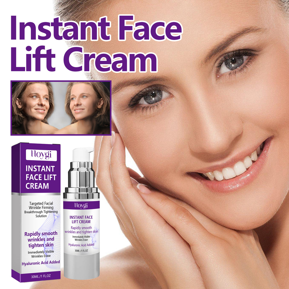Lift and Tighten Facial Cream 30ml for Skin Firming and Moisturizing