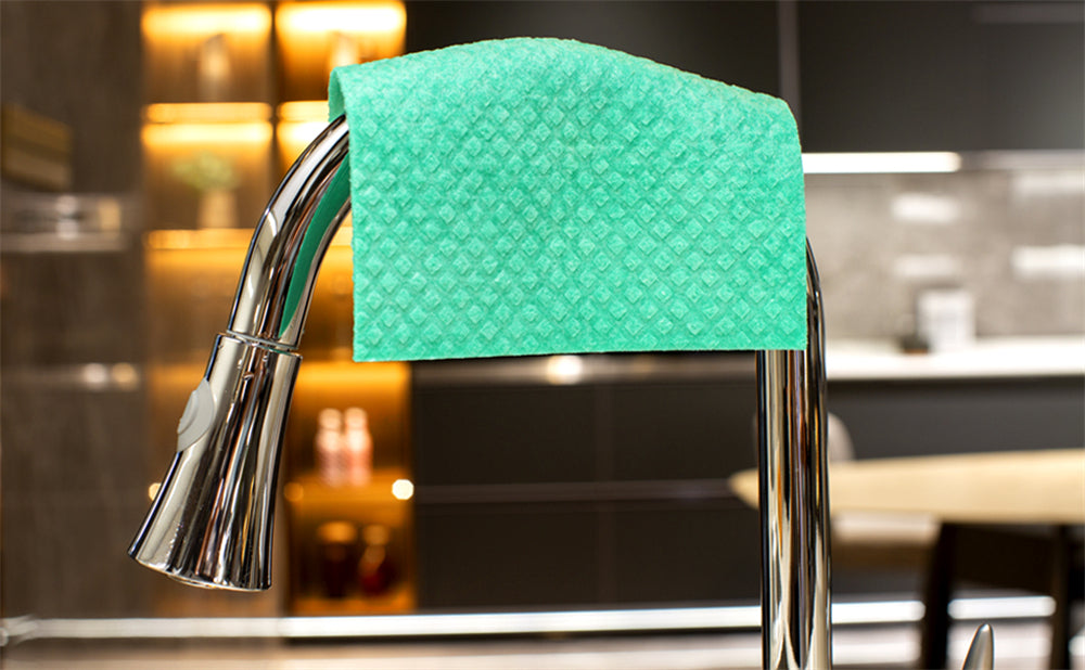 Reusable Biodegradable Kitchen Paper Towel Cloth - Organic Cellulose Swedish Dishcloth