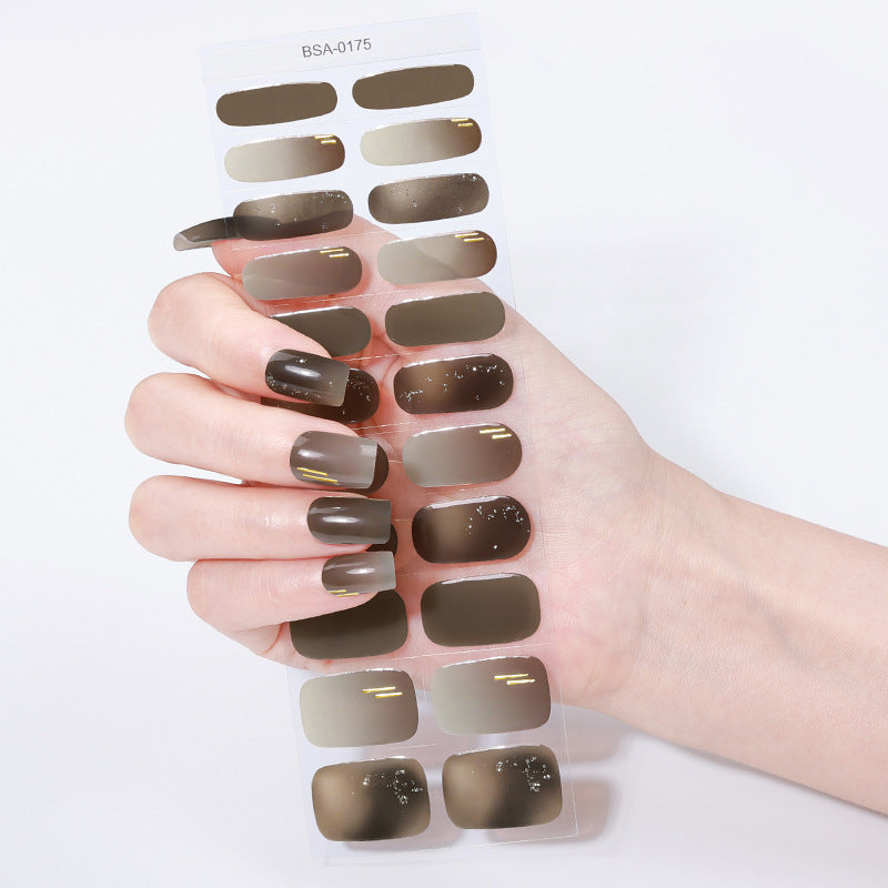 No-Bake Nail Stickers for Women - Multicolor Designs