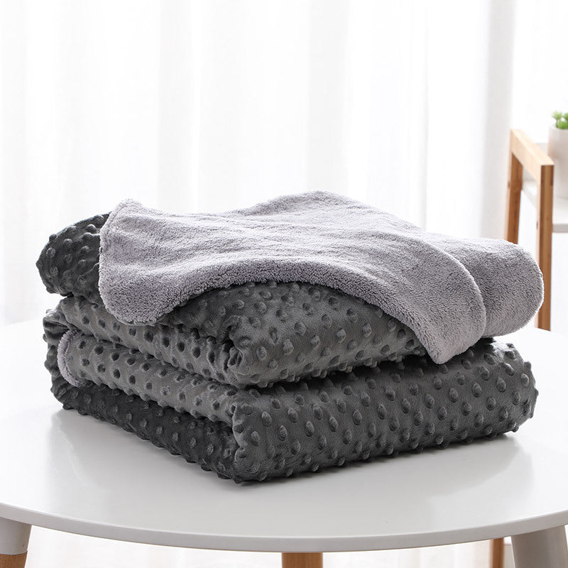 Soft Double-Layer Lambswool Blanket 150x200cm - Multiple Colors