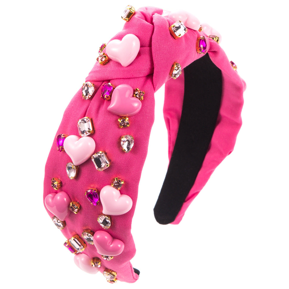 Baroque Headband with Glass Charms & Sequins