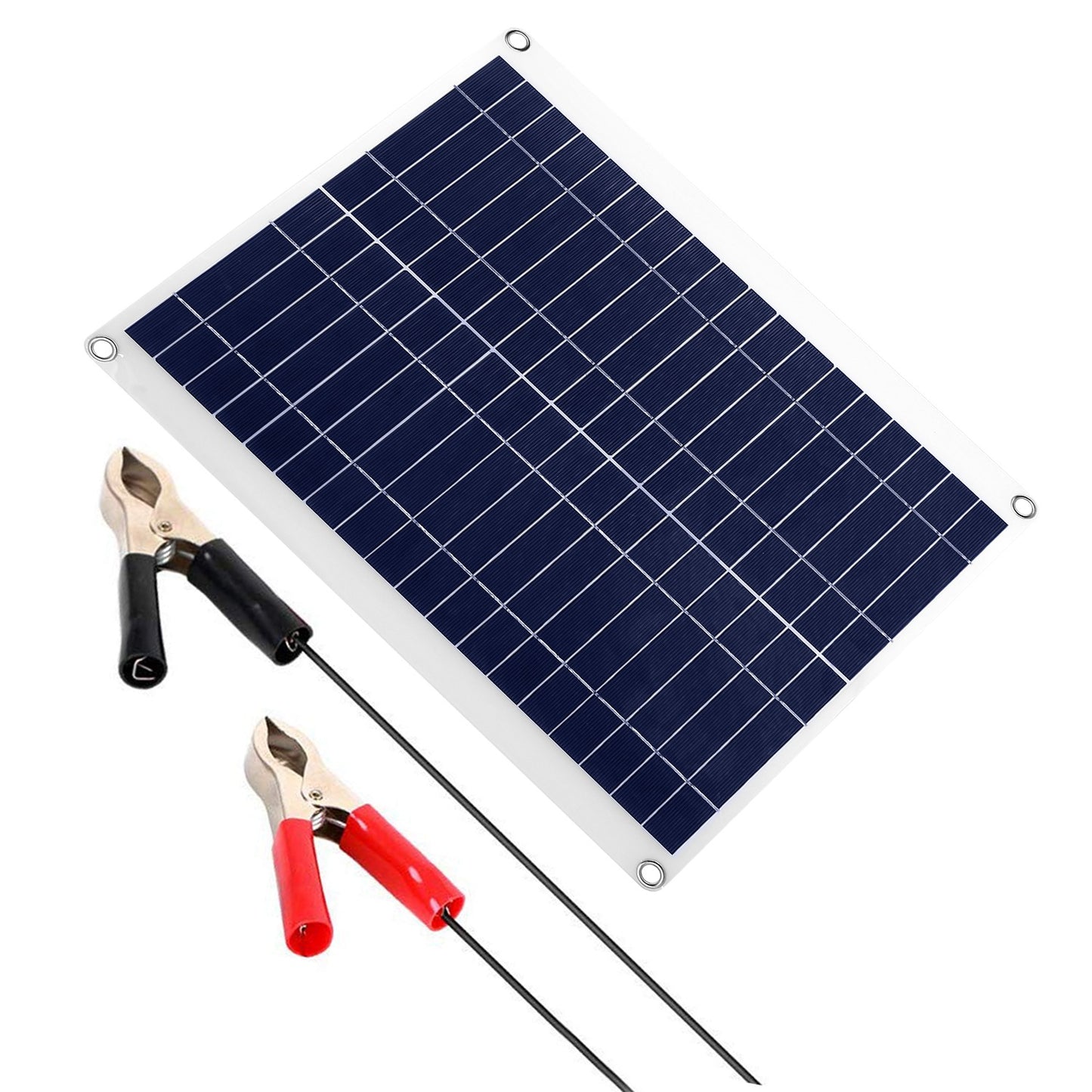 12V 25W Outdoor Solar Panel Battery Charger with Dual USB Ports