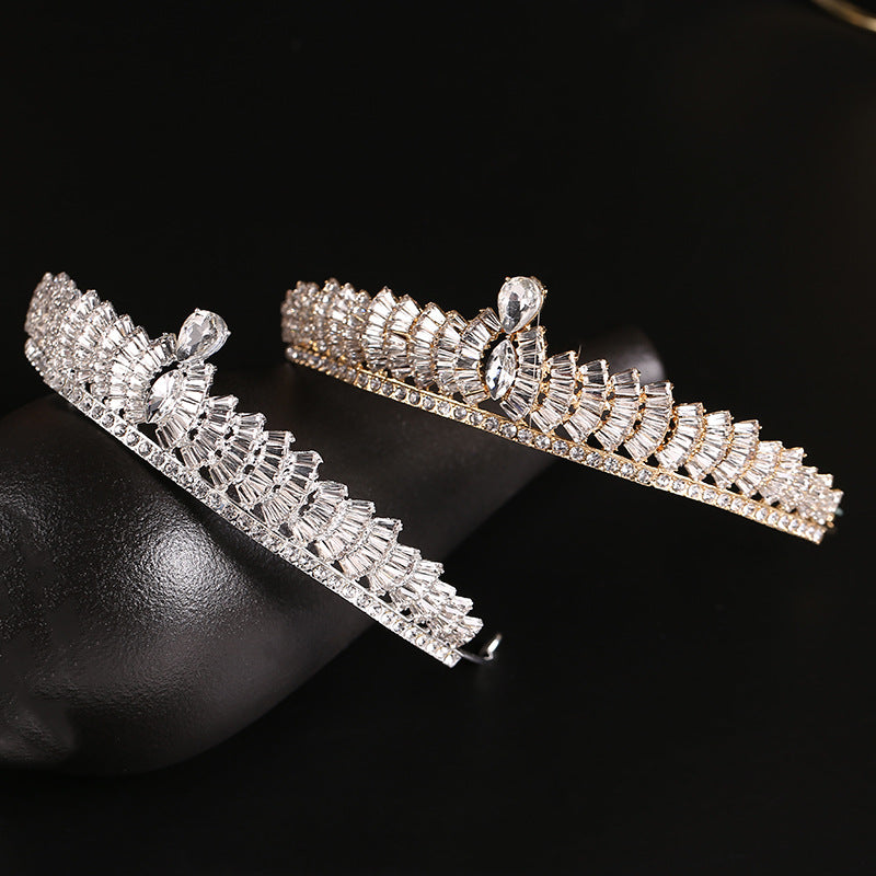Rhinestone Crown Hair Ornament