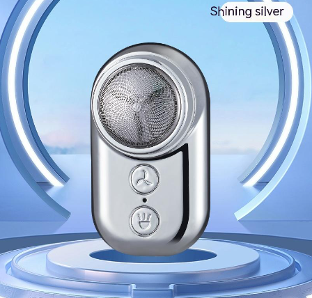 Men's Portable Electric Shaver with LED Light