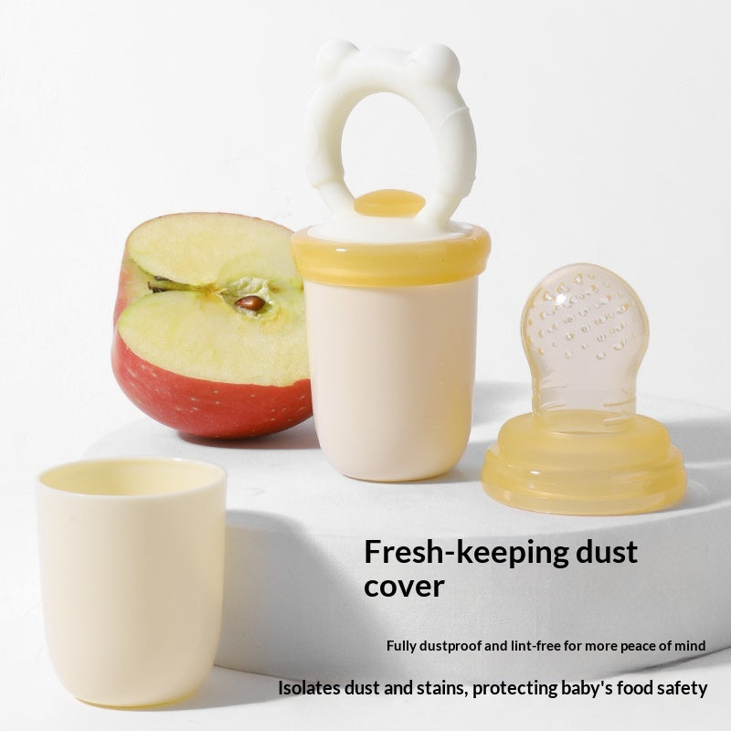 Baby Teething Fruit Puree Feeder - Silicone Baby Snack Sippy Cup