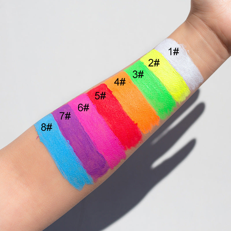 Fluorescent Liquid Eyeliner Set - 8 Colors, Waterproof & Sweat Proof