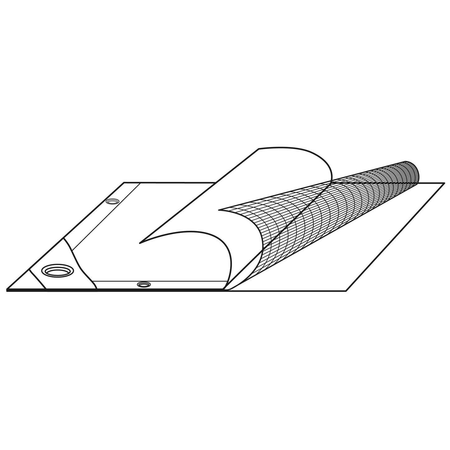Heavy Duty Poly Tarp 30x40ft Waterproof UV-Resistant Silver Black Shelter Cover