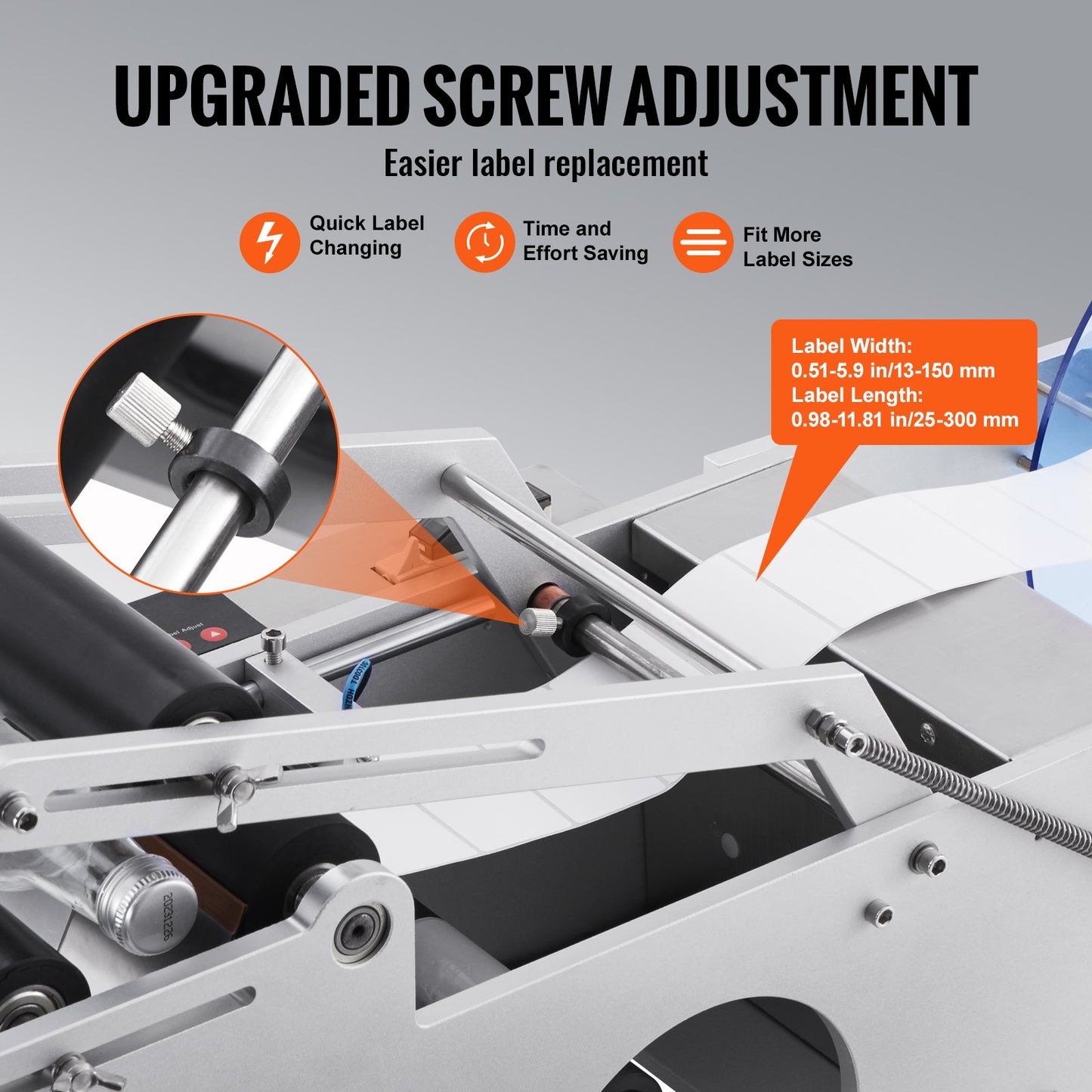 Semi-Automatic Round Bottle Labeling Machine - Electric Applicator for 0.78-4.72 Inch Bottles
