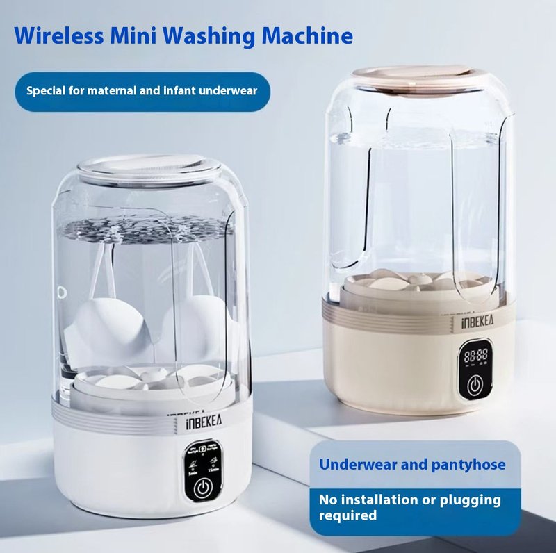 Portable Wireless Mini Washing Machine with USB Power - Multiple Capacities