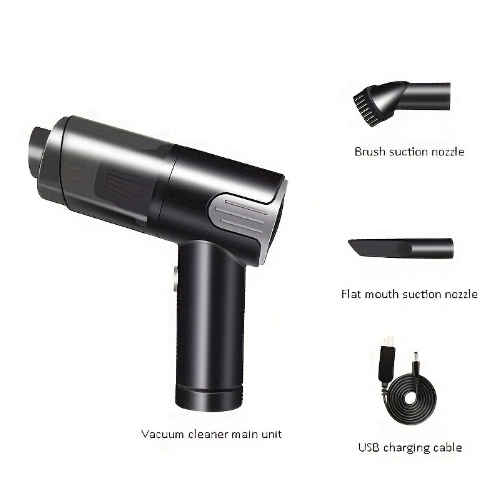 Wireless Handheld Car & Home Vacuum Cleaner - Portable USB Charging