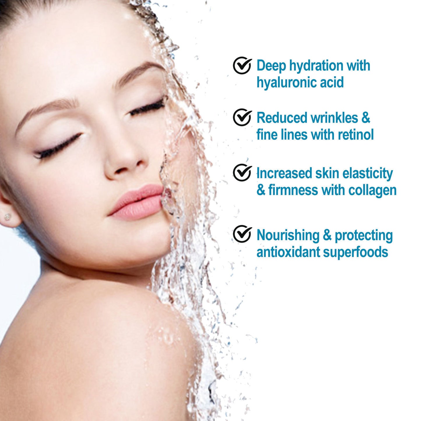 Retinol Deep Moisturizing Face Cream for Wrinkle Fading - 48ml