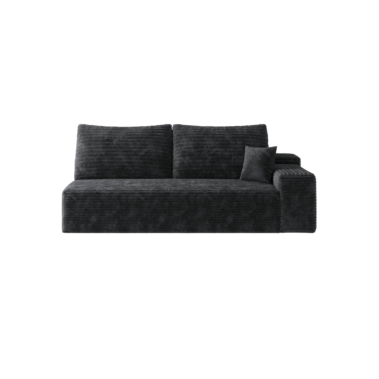 Black 3-Seat Left Sectional Sofa - Y119 Model