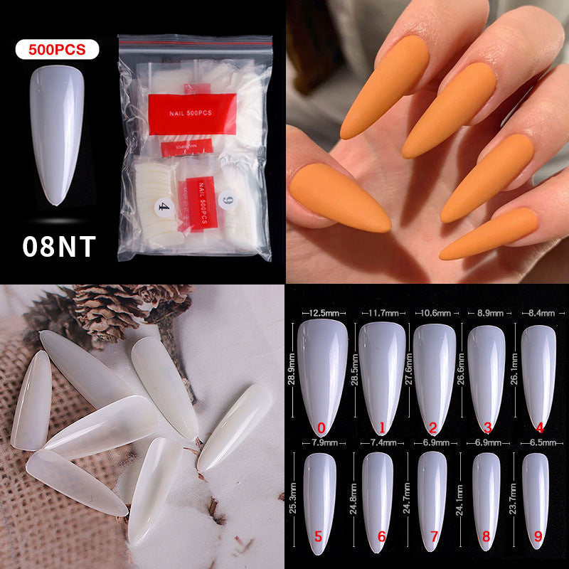 French Pointed Non-Marking Ballet Nail Art Tools - Transparent