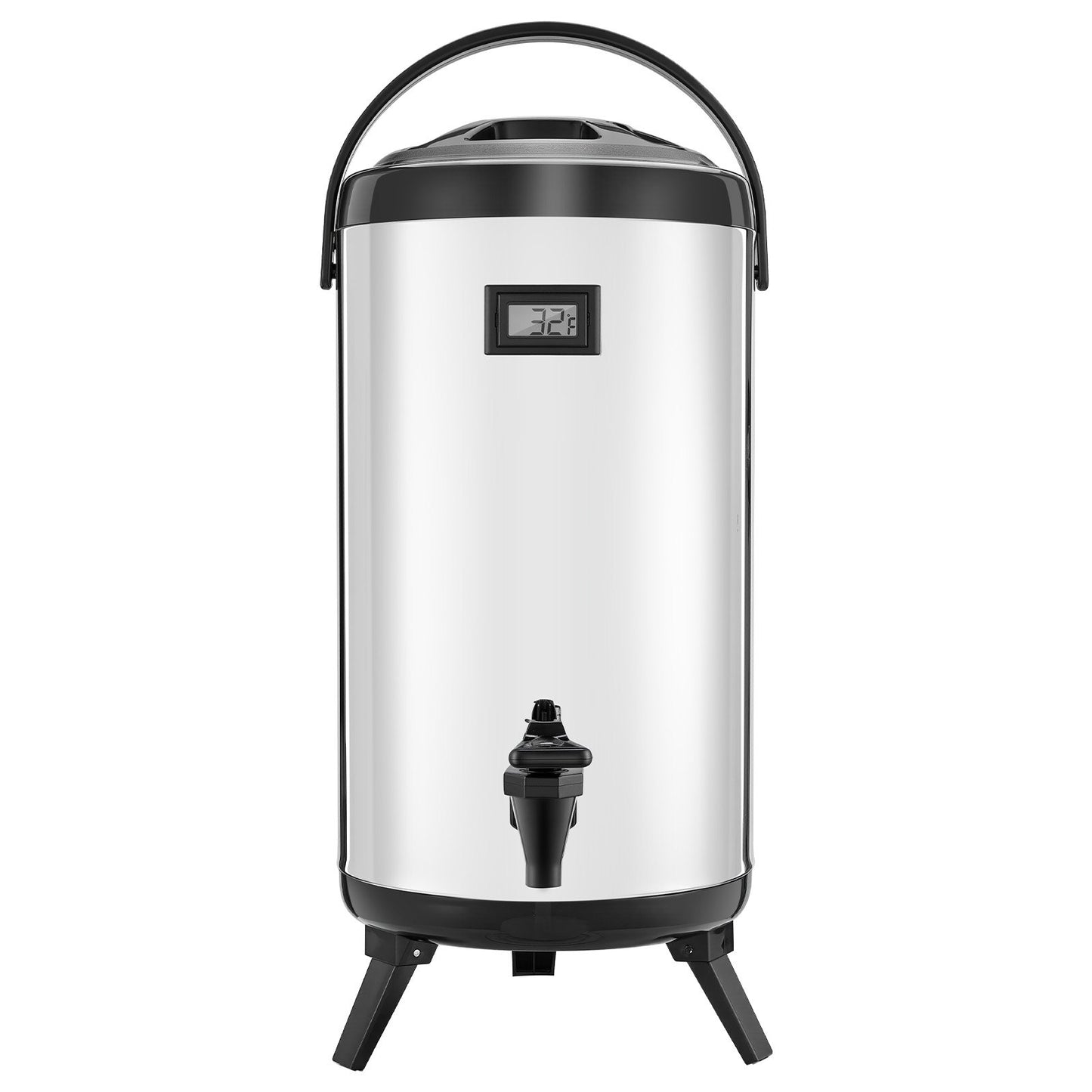 2.4 Gallon Insulated Beverage Dispenser - Stainless Steel