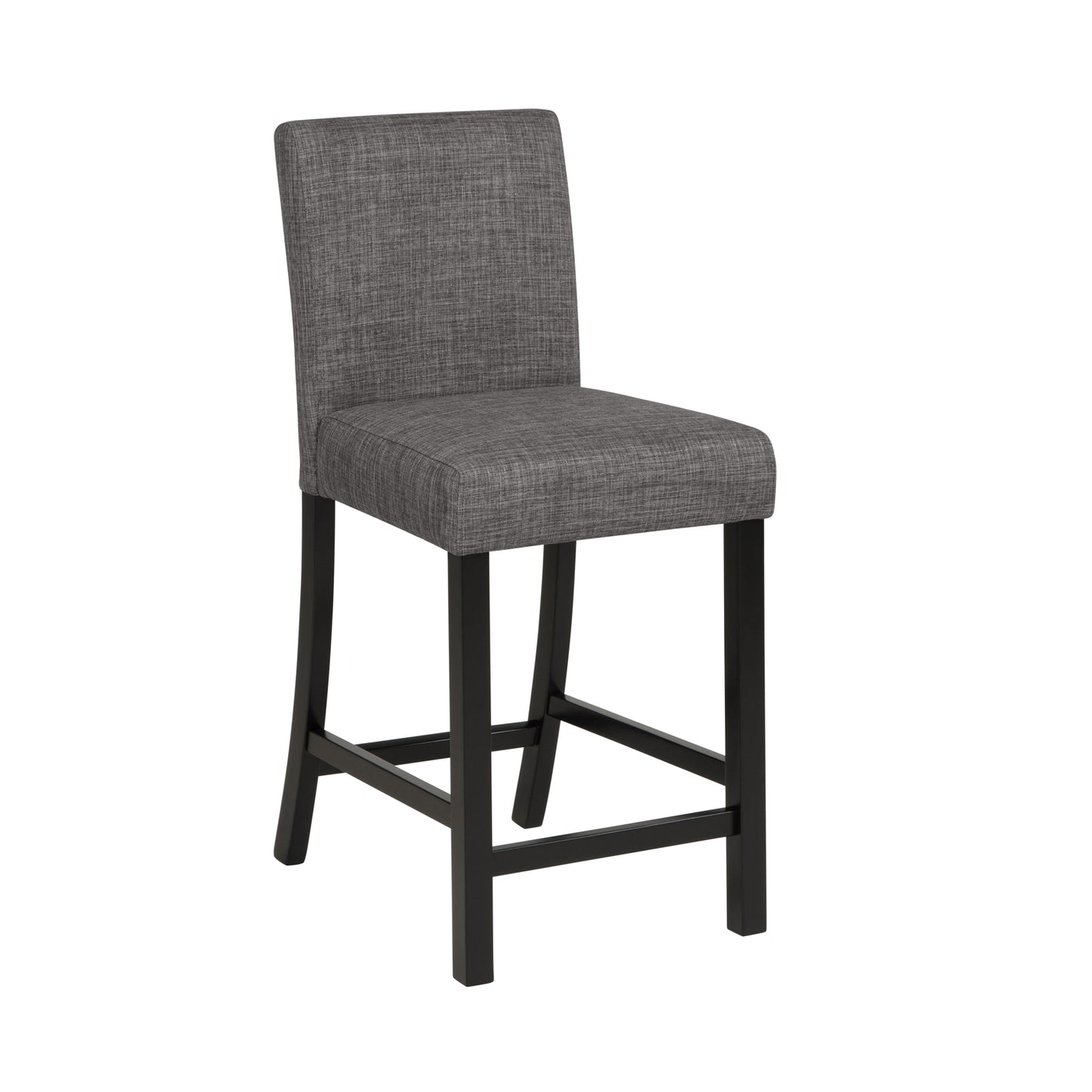 Counter Height Dining Table Set with 4 Chairs - Light Grey & Black