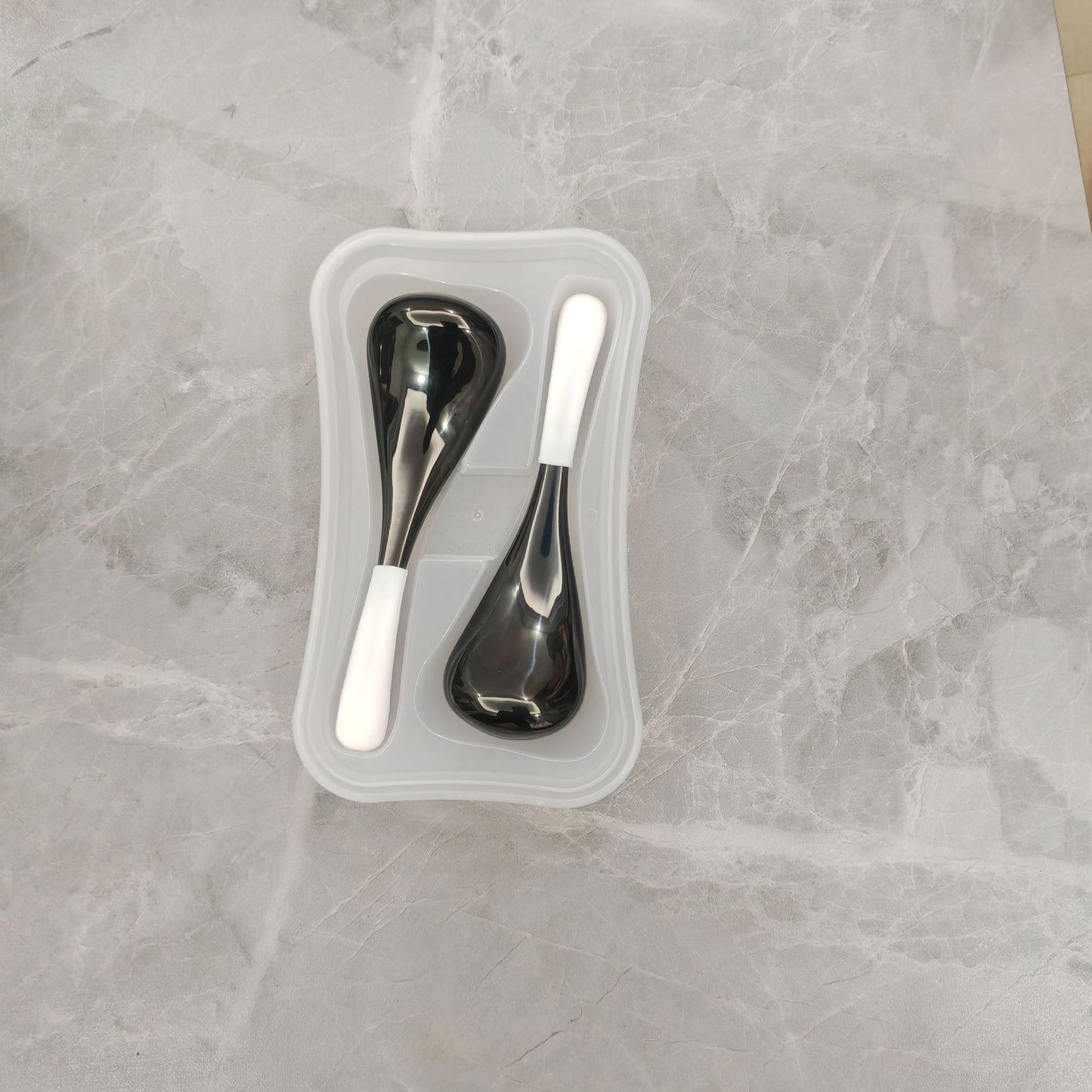 Stainless Steel Facial Ice Ball Massage Spoon - Hot & Cold Beauty Tool