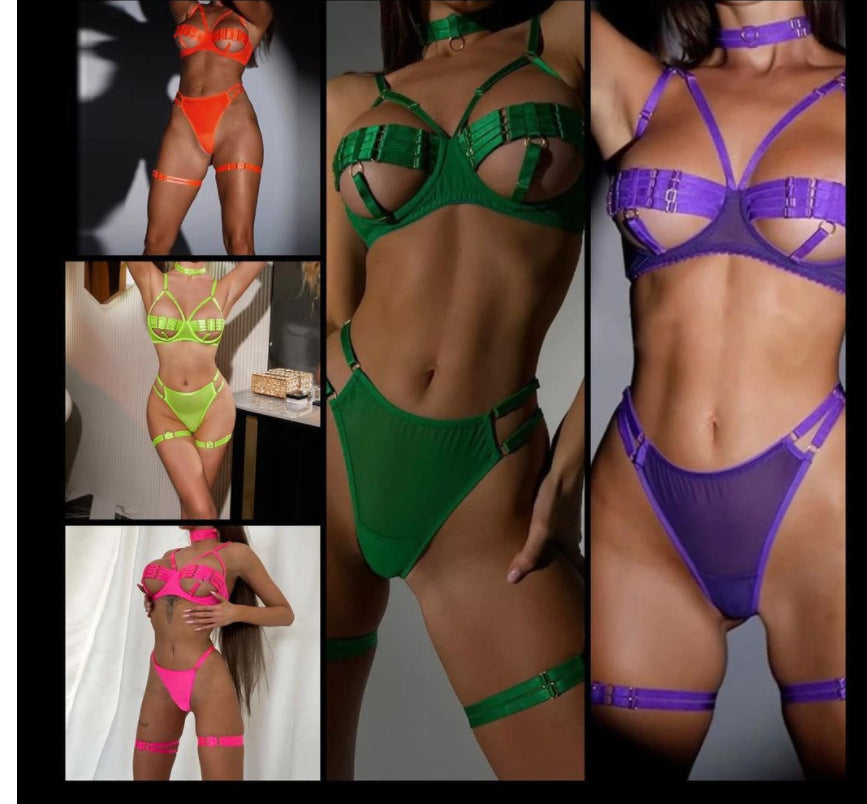 European & American Women's Lingerie Set - Sexy Thin Underwear Suit