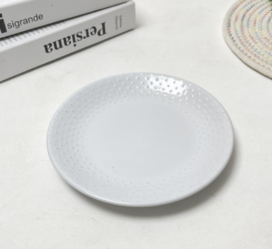 8-Inch Ceramic Plate Set for Kitchen Storage - Multiple Styles