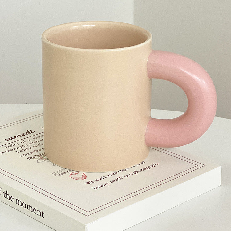 Ceramic Contrast Color Mug - 300ML Home Drinkware for Kitchen & Dining