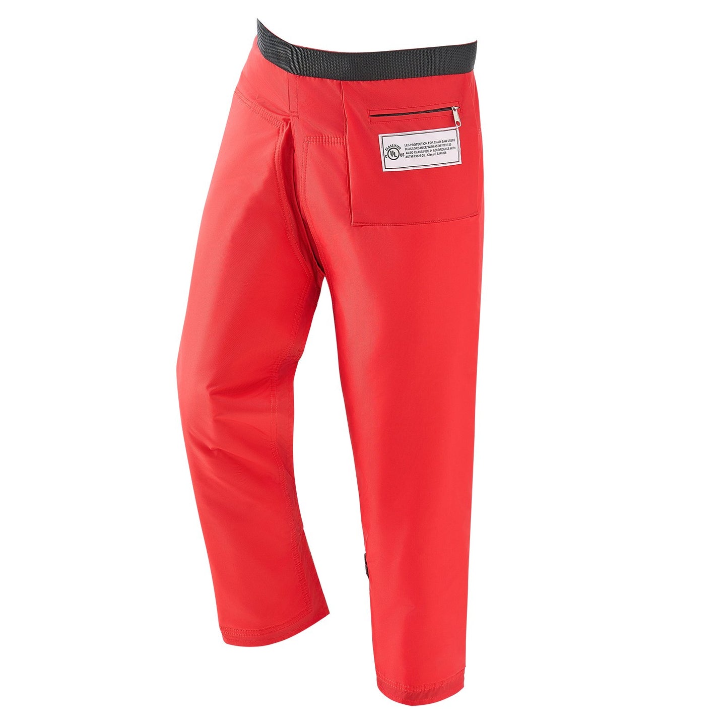 Chainsaw Chaps 39.7 Inch Apron Style Safety Gear for Forestry Large Red