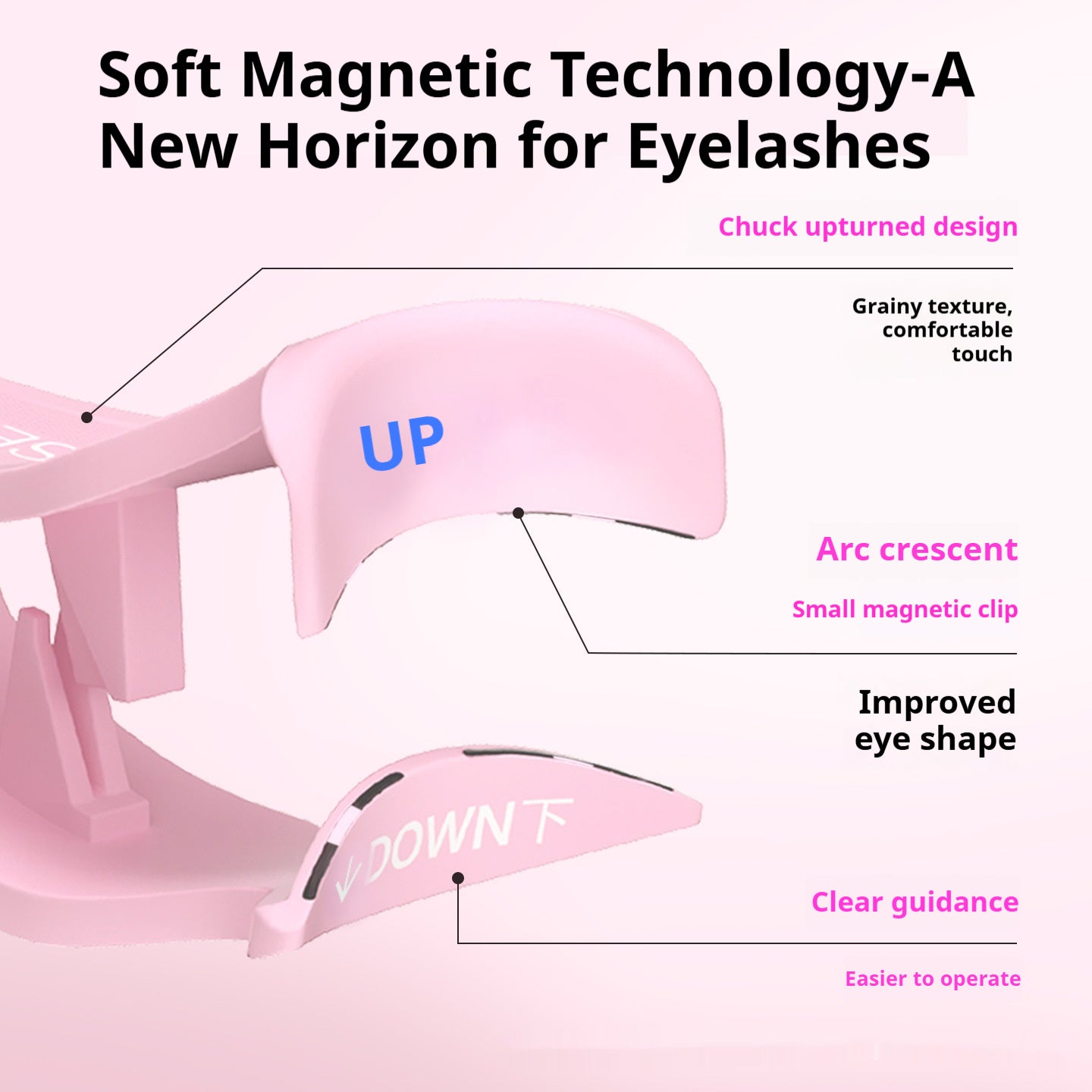 Magnetic False Eyelashes with Heart-Shaped Soap Holder - Natural Long Style