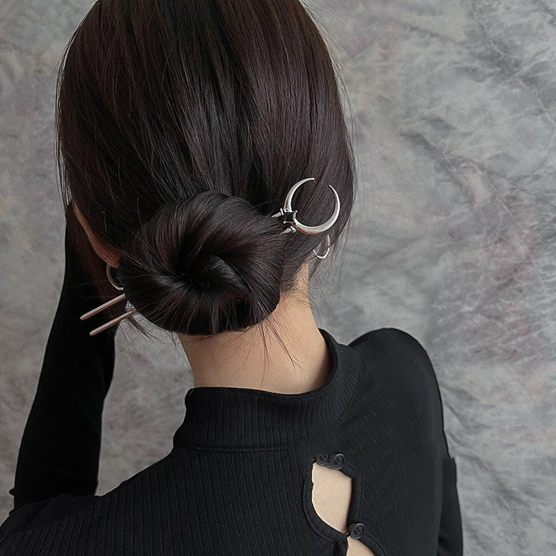 Metal U-Shaped Hair Pin - Silver Hair Accessory for Styling