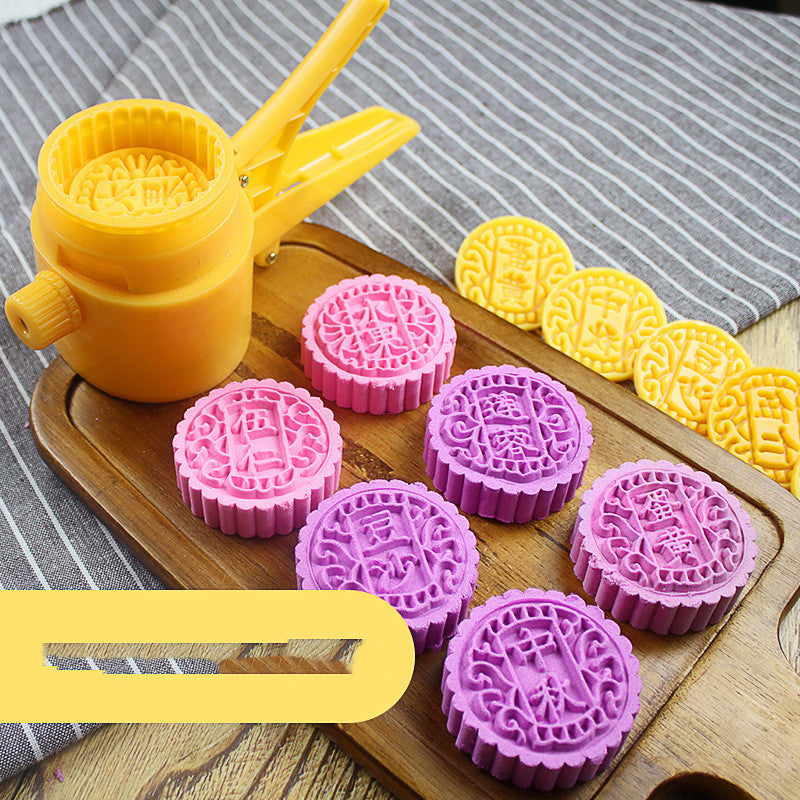 Moon Cake Mold Kit - Buckle Type Snow Skin Printing Tool for Traditional Mooncakes