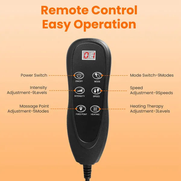 Full Body Electric Massage Mat with Heat & Vibration - Advanced