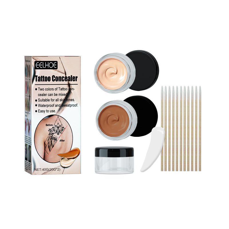 Professional Waterproof Tattoo Concealer for Body Scars and Dark Spots