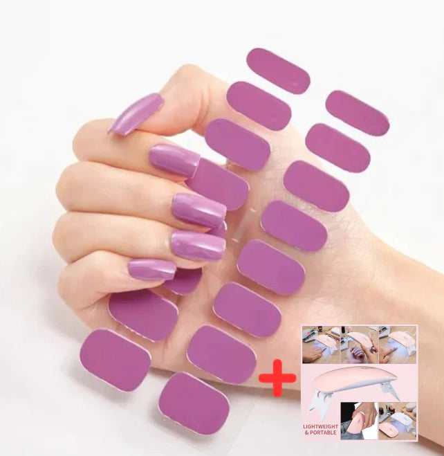 Portable Nail Heating Lamp for Gel Nails and Nail Art - Folding Handheld USB