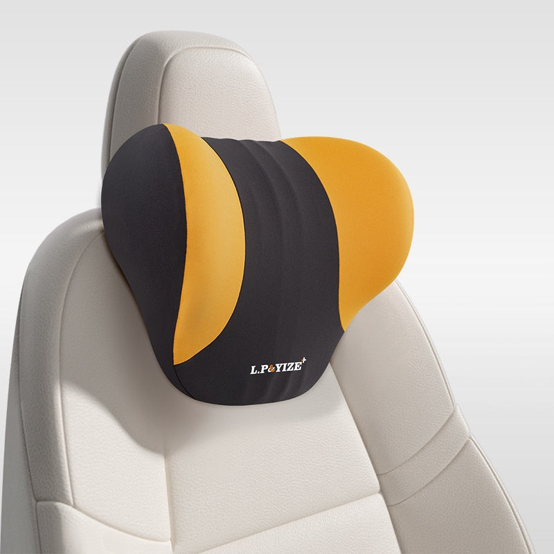 Car Headrest Neck Support Pillow Memory Foam - Adjustable Lumbar & Waist Cushions