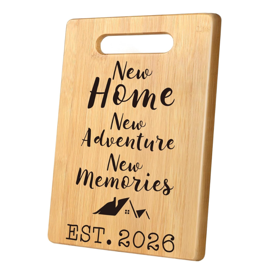 New Home Cutting Board - New Adventure & Memories 2026