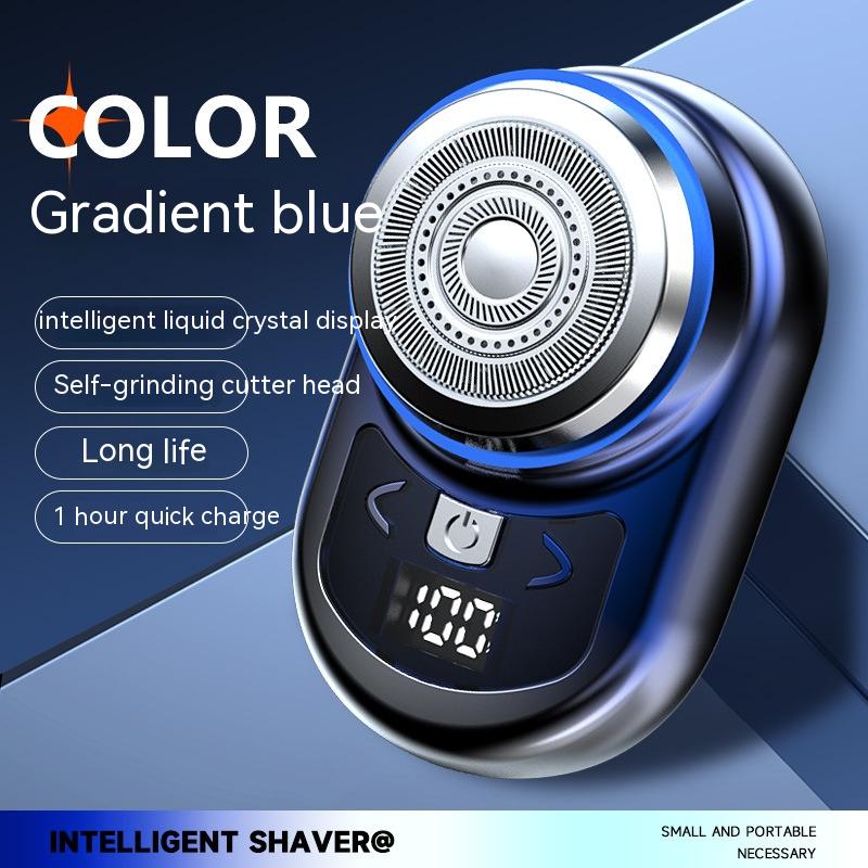 Mini USB Electric Shaver for Men Rechargeable Razor with Display