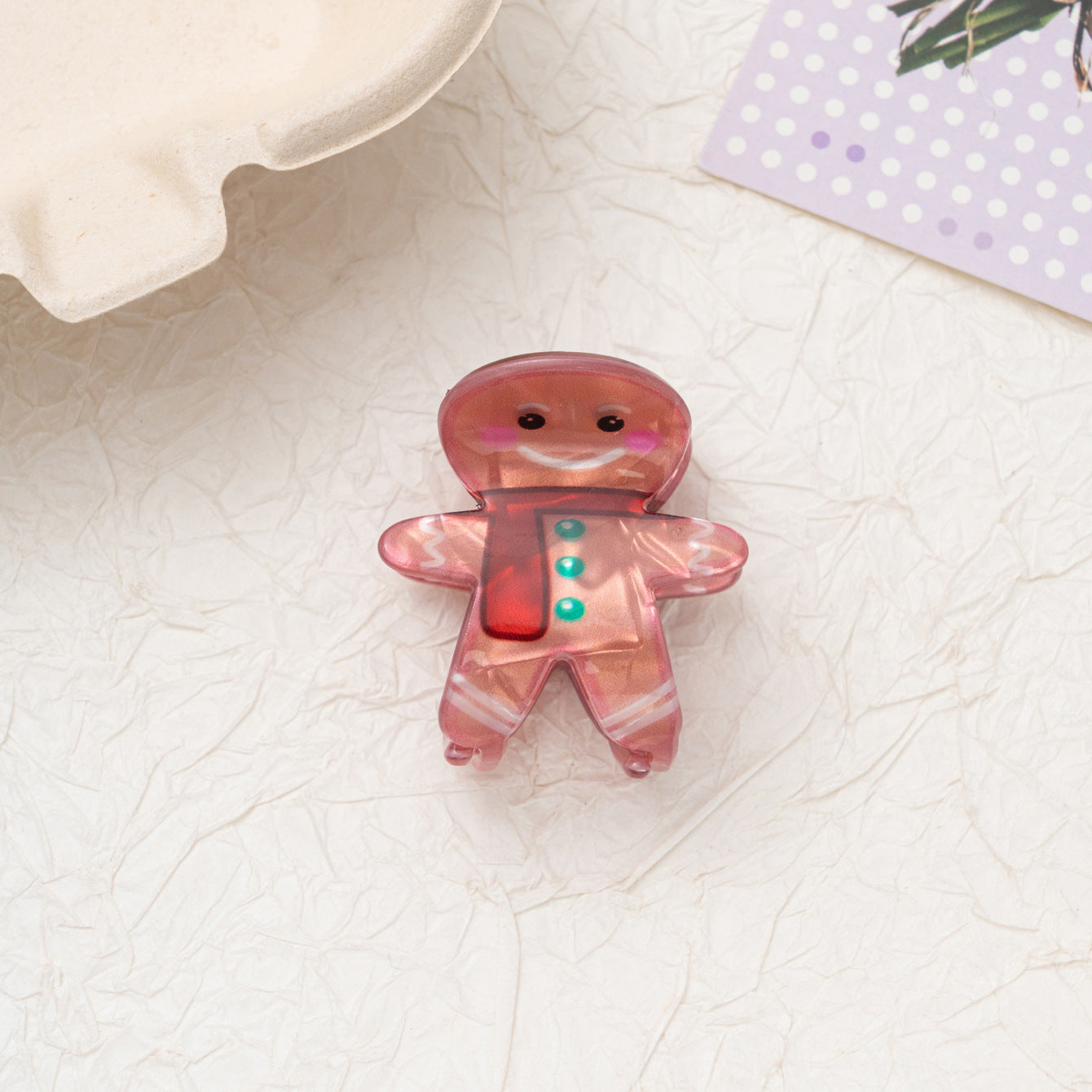 Christmas Snowflake Gingerbread Man Hair Accessories Set - Holiday Hair Clips & Headbands