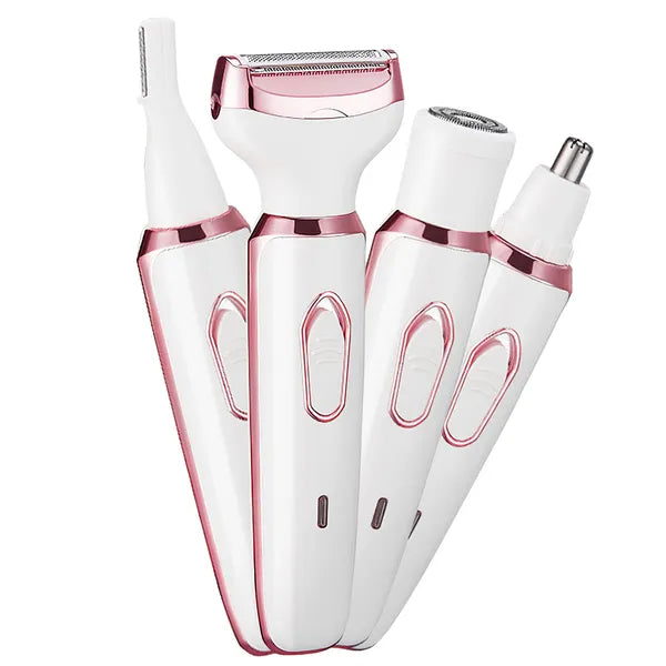 4-in-1 Women's Electric Hair Grooming Kit - Painless Trimmer & Shaver